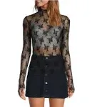 Free People Lady Lux Layering Top Black