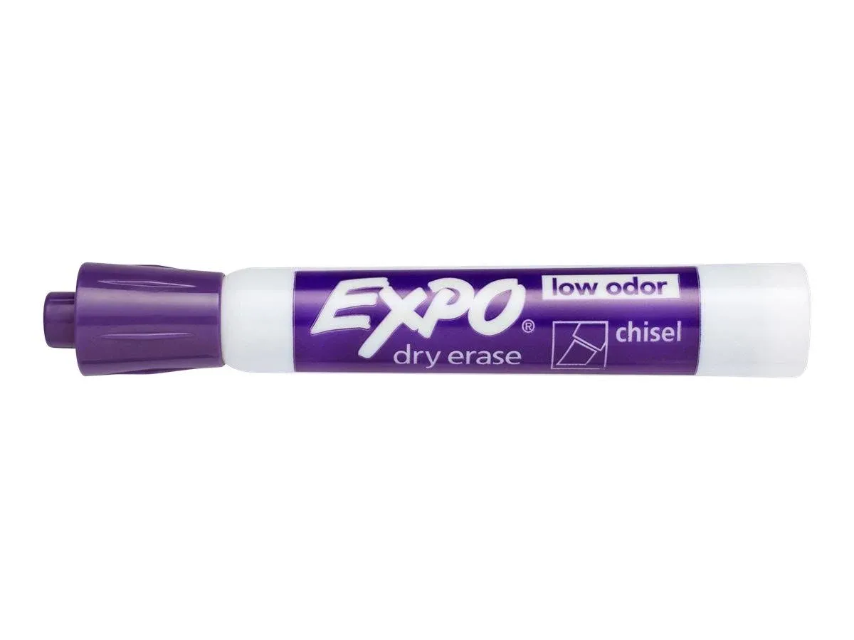 Expo Low Odor Dry Erase Marker, Chisel Tip, Purple