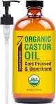 Seven Minerals, Organic Castor Oil, 16 fl oz (473 ml)