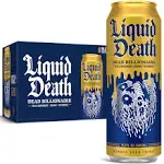 Liquid Death Iced Black Tea, Armless Palmer - 19.2 fl oz