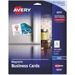 Avery Magnetic Printable Business Cards, 2" x 3.5" (8374)