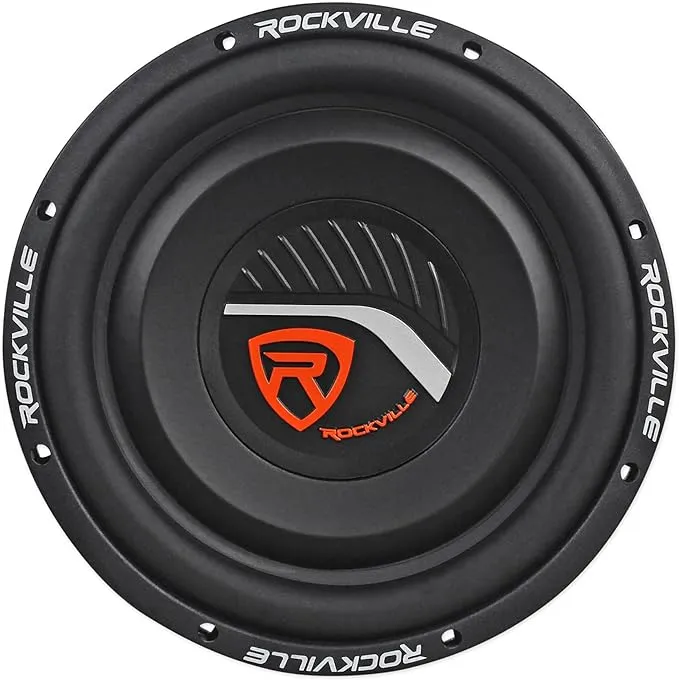 Rockville W12T4S4 12" Shallow Mount 1400w Peak Car Subwoofer 4-Ohm Sub 350w RMS CEA Rated