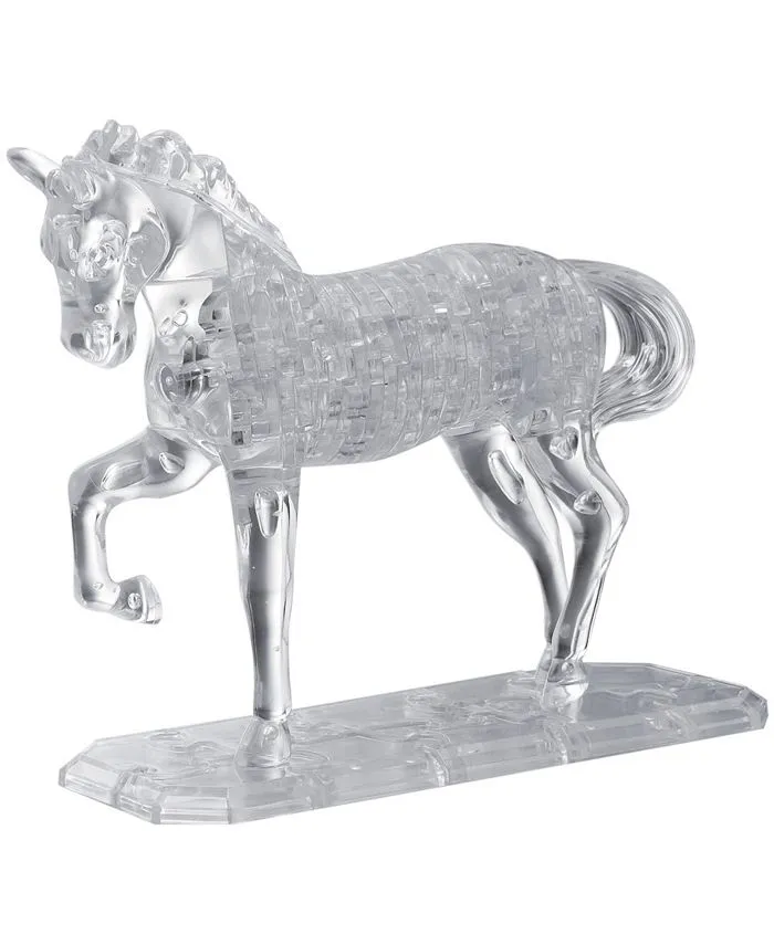 3D Crystal Puzzle-Horse White - 98 Pcs