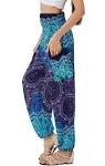 Joob Joob Boho Pants for Women - Hippie Harem Pants Women - Womens Yoga Pants – Comfy Bohemian Flowy Hippie Clothes