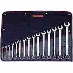 Combination Wrench WRIGHTGRIP® 2.0 15 Piece Set  - 12 Point Full Polish 5/16" - 1-1/4"