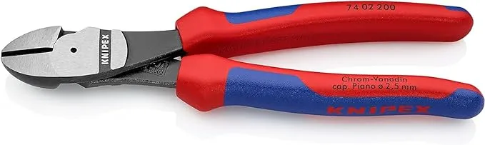 KNIPEX - KPX7402200 Tools - High Leverage Diagonal Cutters, Multi-Component (7402200) 8 inches