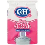 C&H Pure Cane Granulated White Sugar, 25 lb