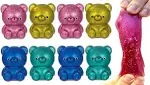 JA-RU Jumbo Squishy Gummy Bear Toy (1 Unit Assorted), Squeeze Stretchy Bear...