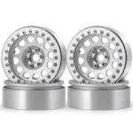 Aluminum Alloy 2.2&#034; Beadlock Wheel Rims for 1/10 RC Axial SCX10 Wraith TRX4 KM2