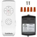 YukiHalu 3-in-1 Small Size Universal Ceiling Fan Remote Control Kit with Light