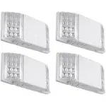 TORCHSTAR LED Emergency Exit Light Fixtures, Two LED Square Heads, with Battery