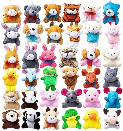 JOYIN 36 Pack Mini Animal Plush Toys