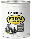 Rust-Oleum 1 Quart White Gloss Farm & Implement Enamel