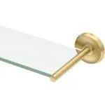 Gatco Designer II Glass Shelf Brushed Brass