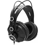 Knox Gear TX-100 Closed-Back Studio Monitor Headphones, Noise-Isolating Headphones for Gaming PC, Over Ear Wired Headphones for Recording & Music Production, Black Headphones, Studio Headphones