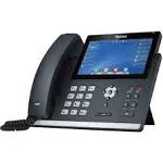 YEALINK T48U 16 Line IP phone, 7' 800x480 pixel colour touch screen, Optima HD voice, Dual Gigabit Ports, 1 USB port for BT40/WF40/Recording, (T48S)