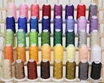 40 Colors Polyester Embroidery Machine Thread Kit for Brother Babylock Janome Singer Pfaff Husqvarna Bernina Embroidery and Sewing Machines 40wt 500M (550Yards)