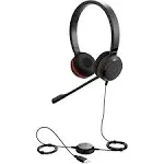 Jabra Evolve 30 Noise Canceling Stereo Computer Headset, Over-the-Head, MT Certified, Black (5399-823-309)