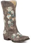 Roper Riley Floral - Brown - Knee Boots