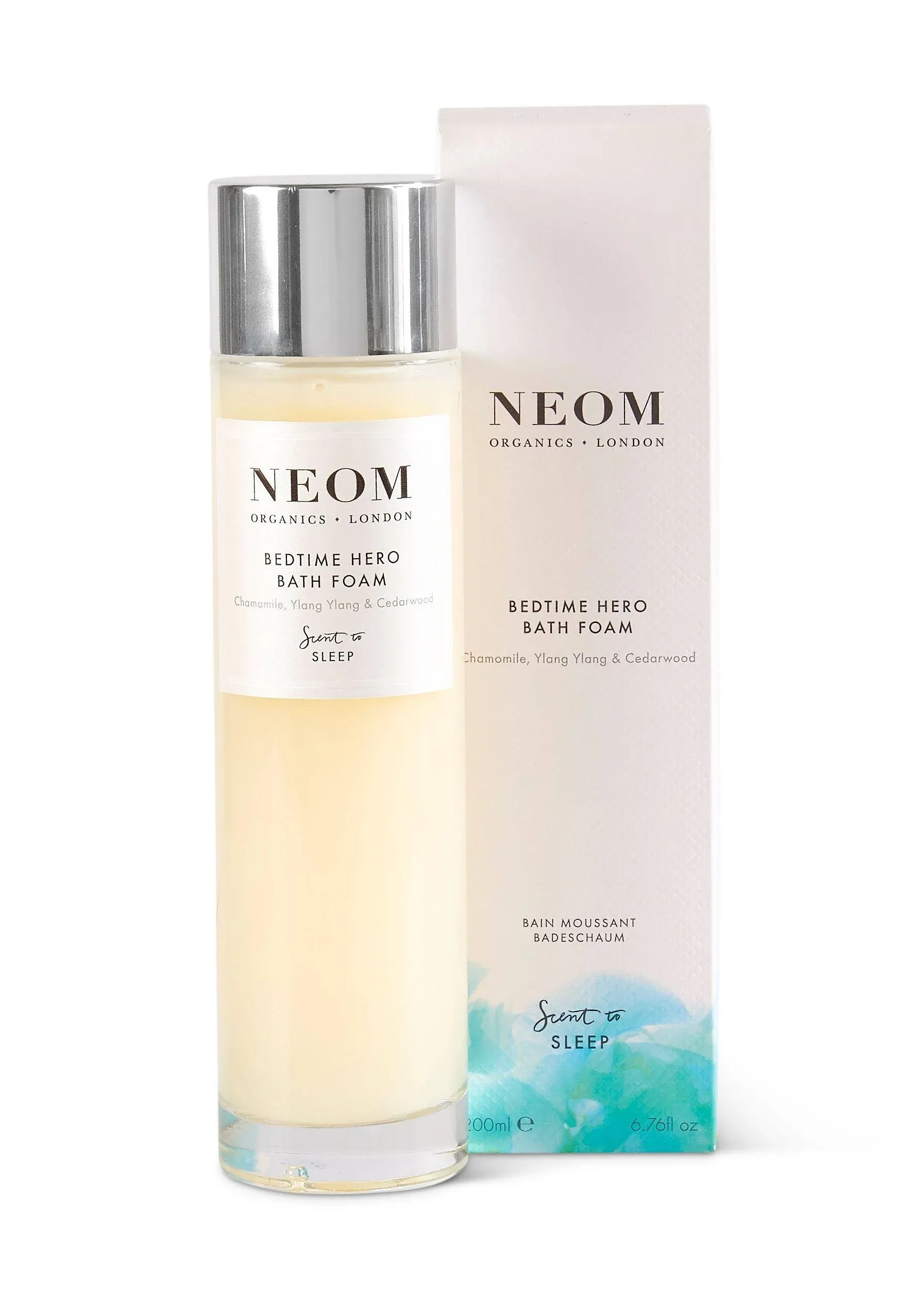 Neom Perfect Night&#039;s Sleep Bath Foam 200ml English Lavender &amp; Sweet Basil New