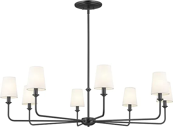 Kichler 52517BK Pallas 8-Light Chandelier in Black