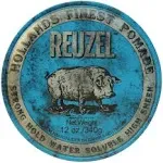 REUZEL Blue Pomade, Strong All Day Hold, Water Soluble Styling, High Shine and Flake Free, Easy To Wash Out, For All Hairstyles