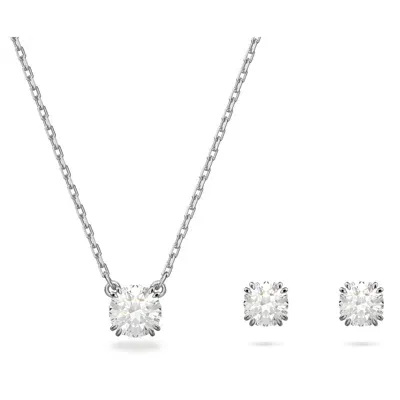 Women's Constella 2-piece Rhodium-plated & Crystal Earring & Necklace Set