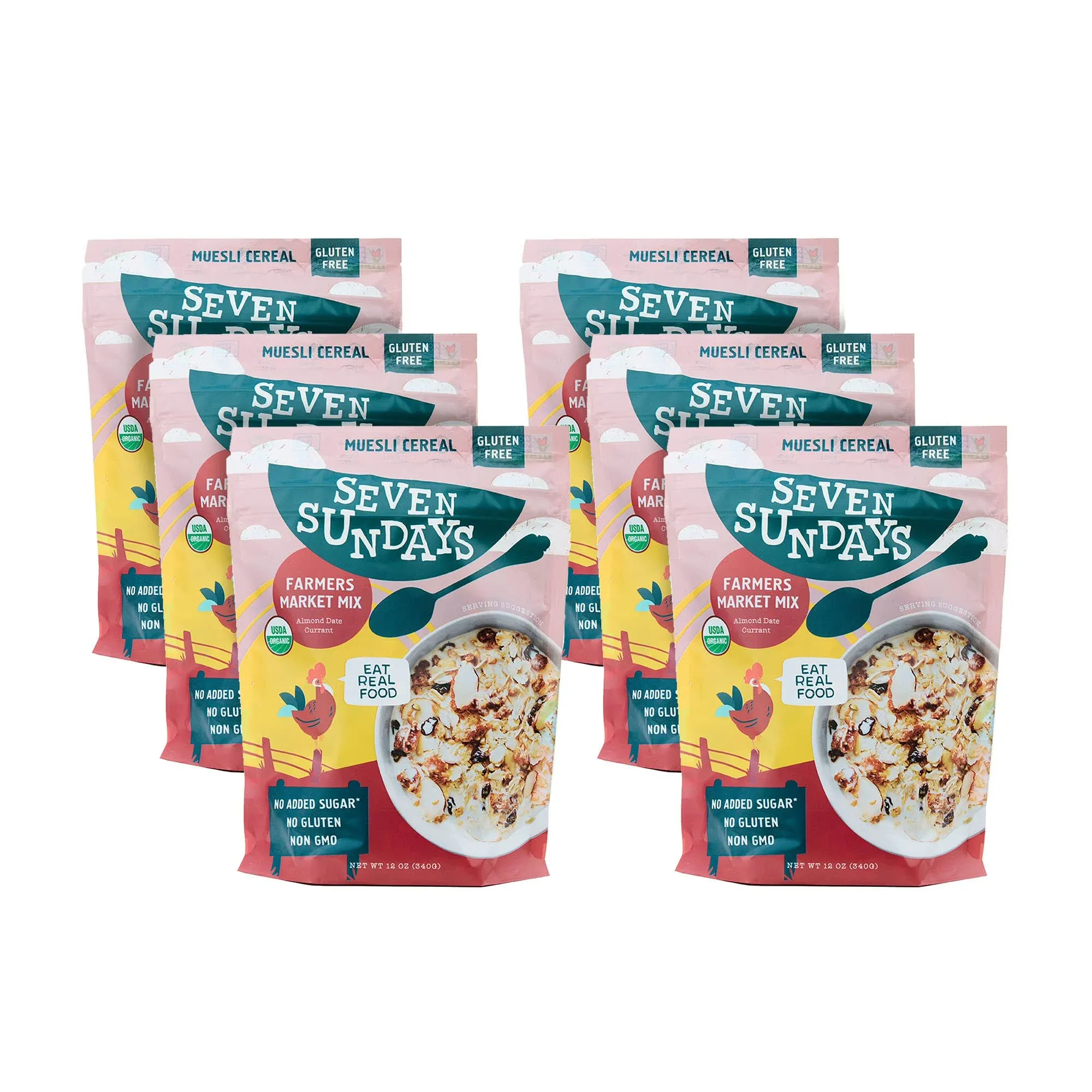 Seven Sundays, Muesli, Kosher, Farmers Market Mix, 12 oz