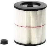 17816 Filter for Craftsman Shop Vac 9-17816 Replacement Filter Fits 5 Gallon and Larger Vacuum Cleaner Wet Dry Air Filter 917816 Filter 2 Pack