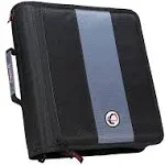 Case It Case-it Classic 2 3-Ring Zipper Binder Black D-251