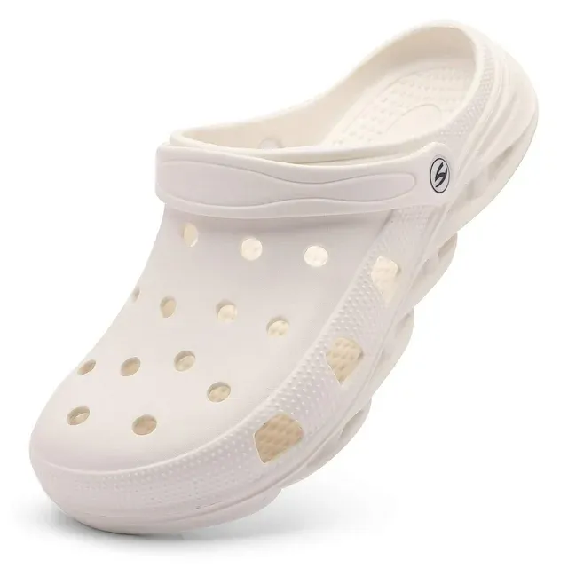 Unisex Garden Clogs Shoes Slippers Sandals for Women and Men White,Men 5.5/Women 6.5