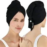 Hair RePear Anti Frizz Premium Cotton Hair Towel Enhances Healthy Natural Hair - Plop Wrap Scrunch Curly Wavy or Straight Hair -All Hair Types