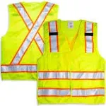 Class 2 High Visibility 5-Point Breakaway Safety Vest, XXL