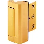 FHC U10826 Door Reinforcement Lock - Add Extra - 3" Stop - Aluminum Construction - Gold Anodized (Single Pack)