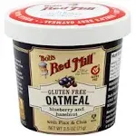 Bob's Red Mill Gluten Free Oatmeal Blueberry and Hazelnut | 2.5 oz Cup