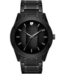 Relic by Fossil Men's Rylan Three-Hand Black Stainless Steel Bracelet Watch (Model: ZR77271)