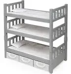 Badger Basket 1-2-3Convertib<wbr/>le Doll Bunk Free Personalizatio<wbr/>n Kit-Executive Gray