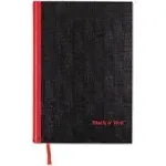 Black n' Red Casebound Notebook, White - 96 sheets