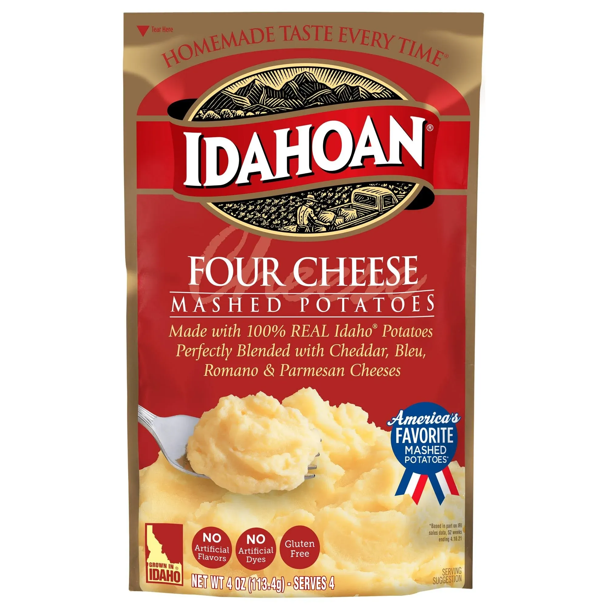 Idahoan Four Cheese Mashed Potatoes - 4 oz