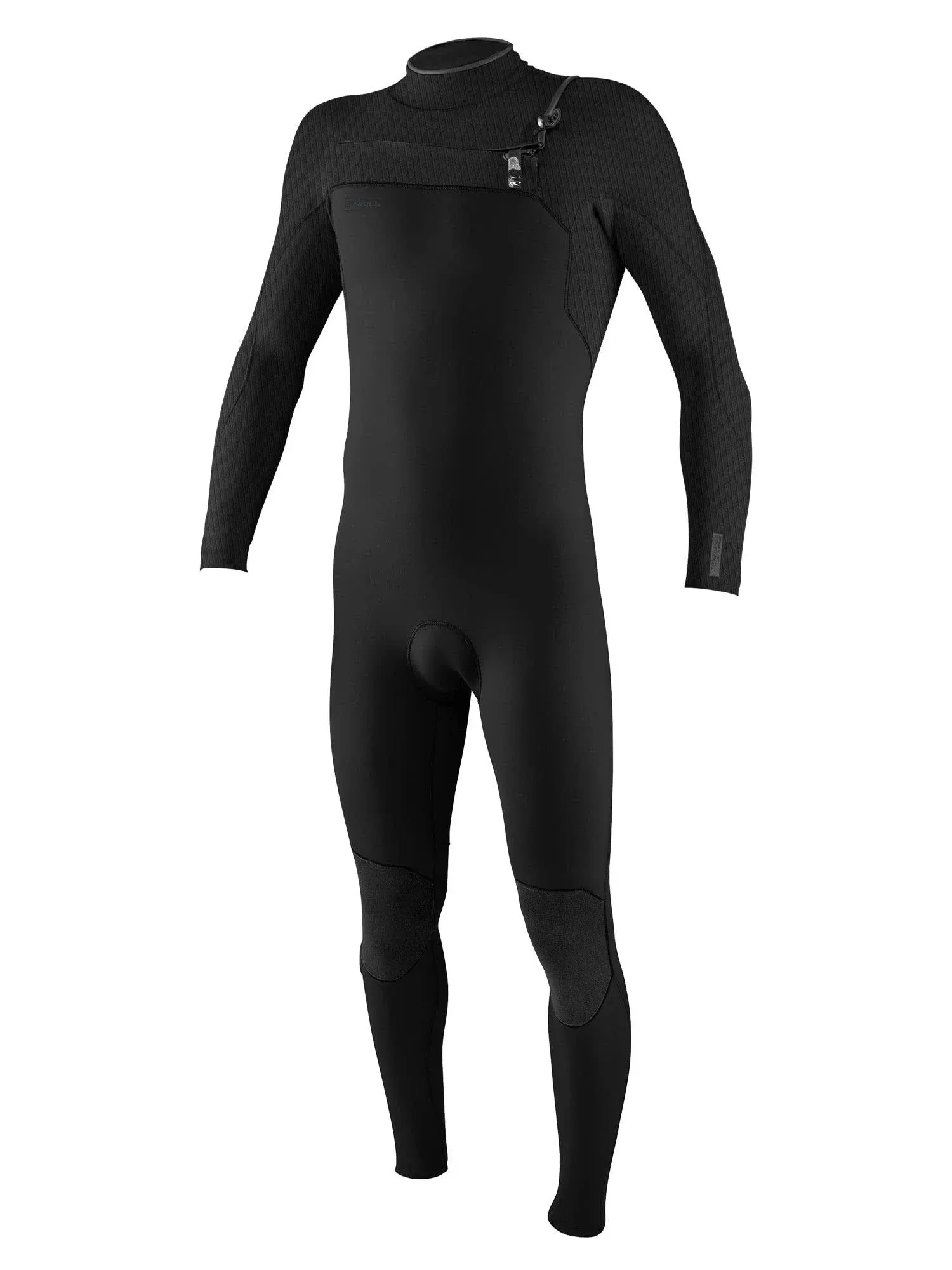 O'Neill Hyperfreak 3/2+ mm Chest Zip Full Wetsuit Black/Black MT (6'1"-6'3", 160-180 lbs)