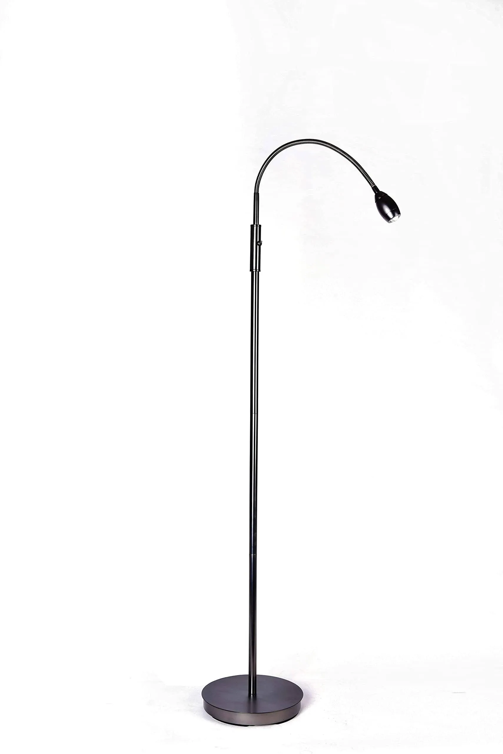 Patented Focus Adjustable LED Beam Floor Lamp with Gooseneck for Reading, Cra...