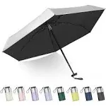 LEAGERA Mini Umbrella for Purse - UPF 50+ UV Blocker Sun Protection Umbrella, Small Micro Travel Parasol Design for Women