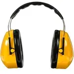 3M PELTOR Optime 98 Safety Ear Protection H9A Over-the-Head Black &amp; Yellow PPE