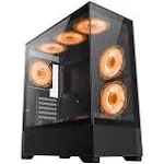 Gamemax Vista AB ATX Mid Tower Black SECC/Tempered Glass Computer Case