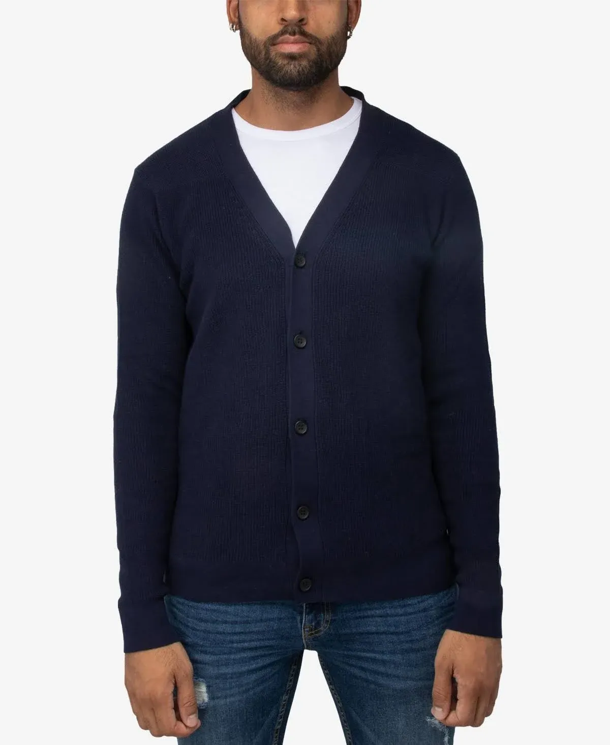 X RAY Men's Cotton Cardigan Sweater