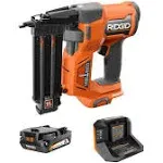 Ridgid 18V Brushless Cordless 18-Gauge 2-1/8 in. Brad Nailer with Clean Drive Technology with 18V 2.0 Ah Lithium-Ion Battery