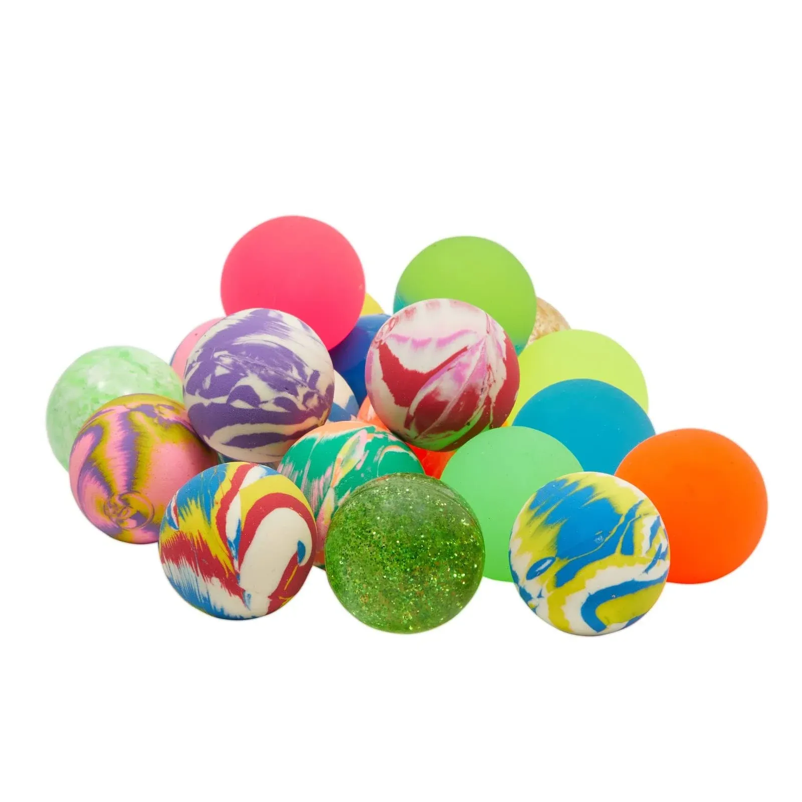 Juvale 50 Pack Bouncy Balls 1.5 in/ 38mm, Rubber Super Bounce Balls for Kids Large for Party Favors, Birthday, Prizes, Gifts