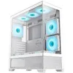 GAMEMAX Vista AW White Mid-tower ATX Computer Case w/ 6 x 120mm ARGB Fans (2 x - New