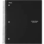 Five Star 3 Subject College Ruled Notebook - Black