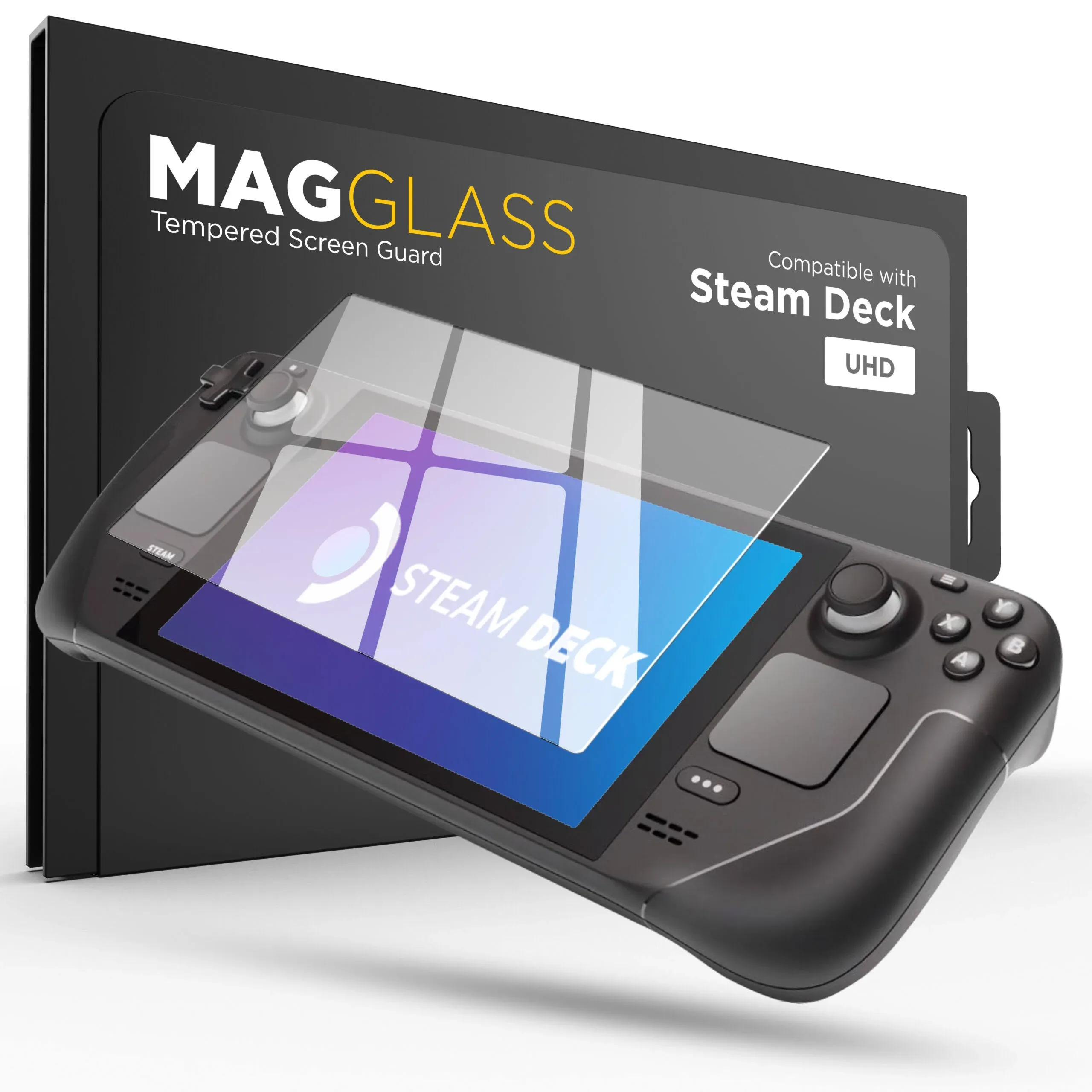 magglass Tempered Glass Designed for Steam Deck/Steam Deck OLED Screen Protector Ultra HD Full Coverage Guard